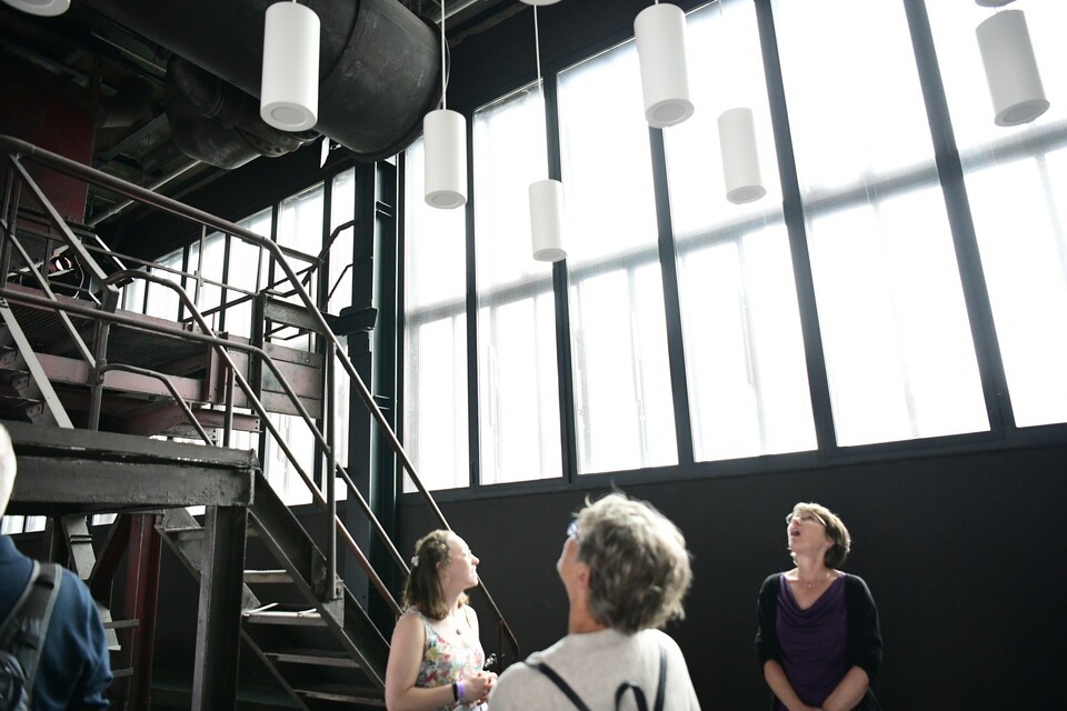 광산에서 나던 소음을 그대로 재현해낸 전시물